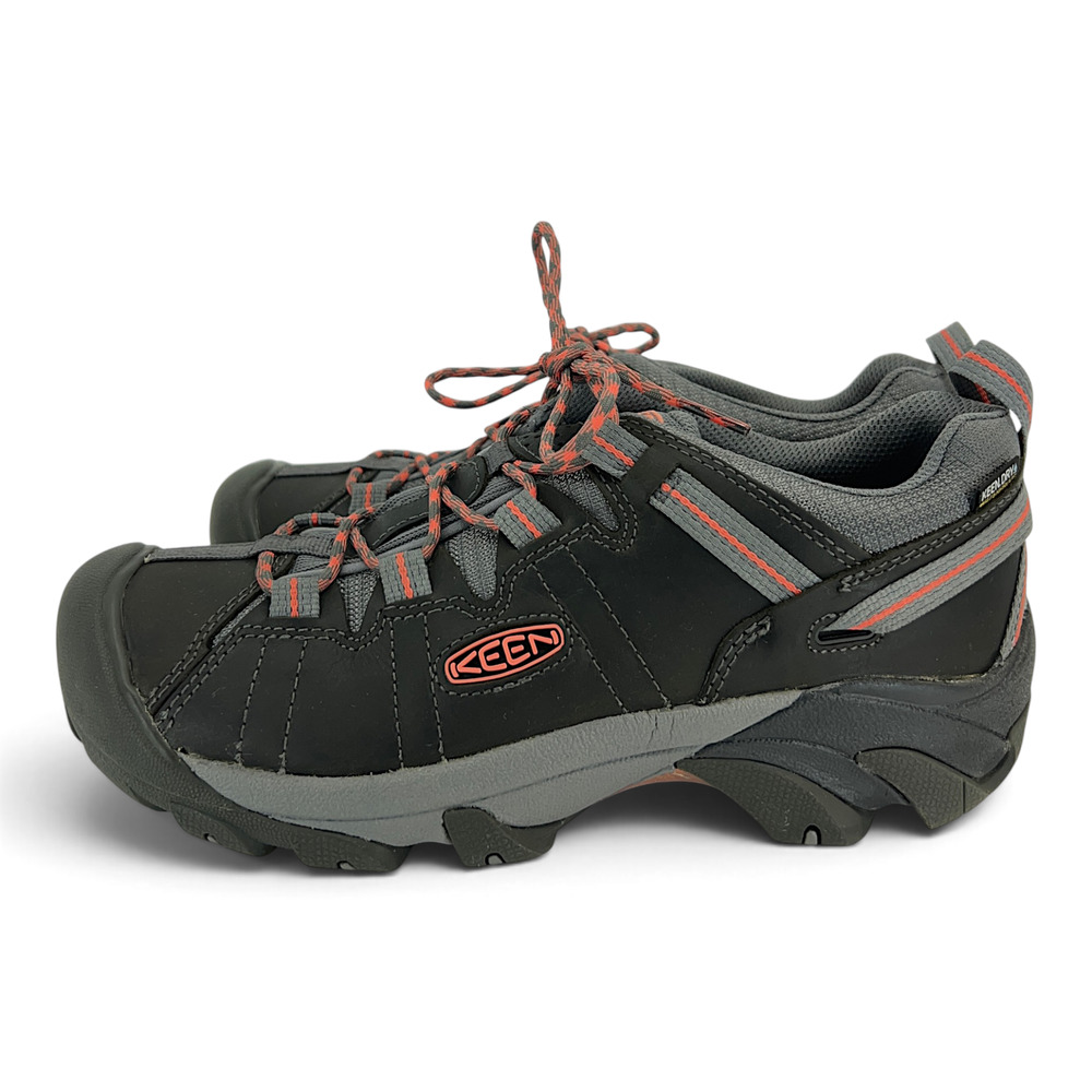 KEEN Women's US 9 Targhee II WP Hiking Shoes Black Gray Orange - Picture 2 of 8